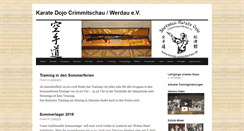 Desktop Screenshot of karate-crimmitschau.de