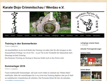 Tablet Screenshot of karate-crimmitschau.de